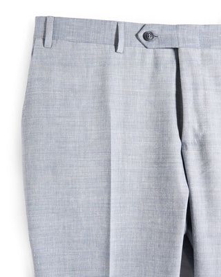 Canali Linen  Wool Elegant Summer Travel Suit Light Blue 15 9466