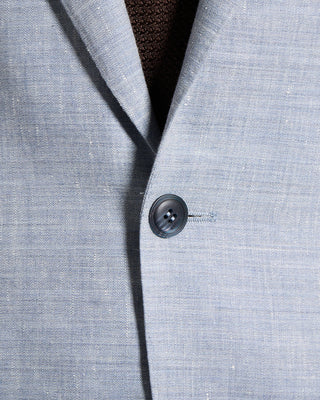 Canali Linen  Wool Elegant Summer Travel Suit Light Blue 3 9155