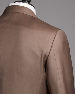 Canali Super 130s Wool Taupe Suit Taupe 12 10073