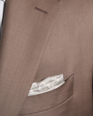 Canali Super 130s Wool Taupe Suit Taupe 6 10070