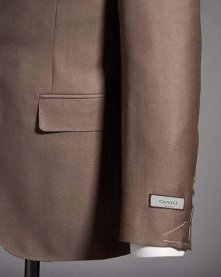 Canali Super 130s Wool Taupe Suit Taupe 8 10072