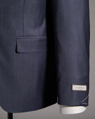Canali Wool  Cashmere Travel Suit Navy 7 9162