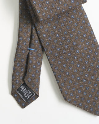 Dion Wool Pin Dot Neat Print Tie Sand 2247