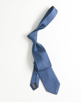 Dion Silk Jacquard Crosshatch Tie Blue 2281