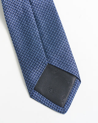 Dion Silk Jacquard Crosshatch Tie Blue 2283