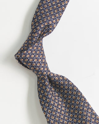 Dion Silk Jacquard Ring Dots Tie Eggplant 2209