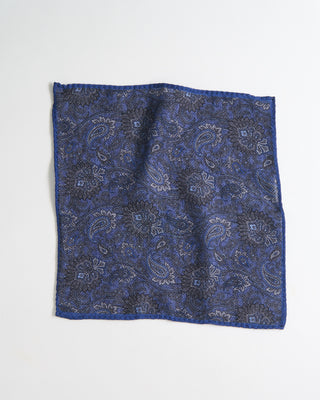 Paisley/Chevron Wool Double Sided Pocket Square