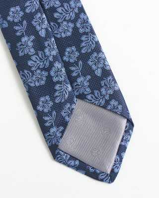 Silk Jacquard Hibiscus Flower Tie