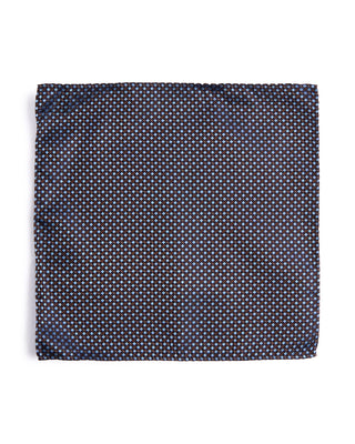 Dion Silk Gem Square Micro Neat Pocket Square Brown 2 4596