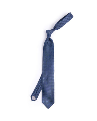 Dion Silk Woven Jacquard Arrows Tie Blue 1 4616