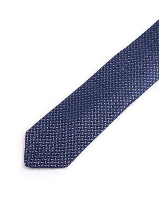 Dion Silk Woven Jacquard Arrows Tie Purple 4638