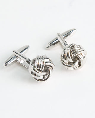Dion Nautical Knot Cuff Links Silver  3