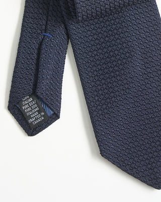 Dion Navy Silk Grenadine Necktie Navy 2226