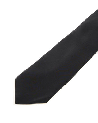 Dion Satin Silk Necktie Black 1 10316