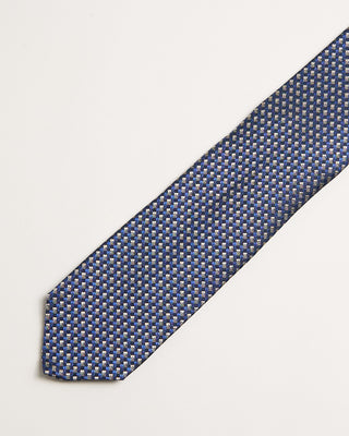 Dion Silk Basketweave Tie Blue 3 754
