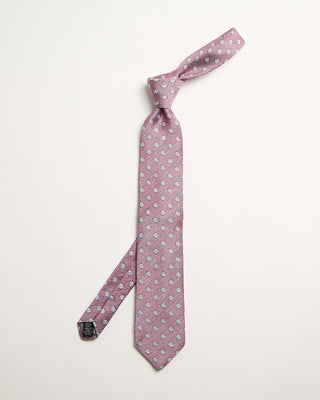 Dion Silk Floral Melange Tie Pink 1 716
