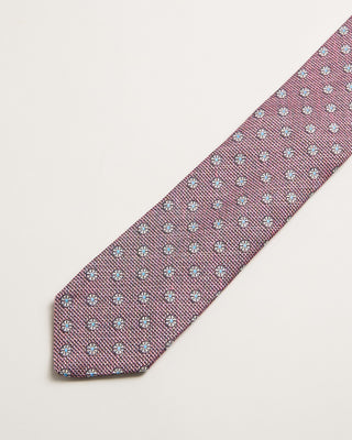 Dion Silk Floral Melange Tie Pink 3 715