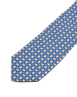 Dion Navy Saffron Neat Silk Tie Navy Saffron Neat 3 10262