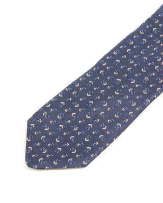 Dion Midnight Micro Motif Silk Tie Midnight Micro Motif 2 10250