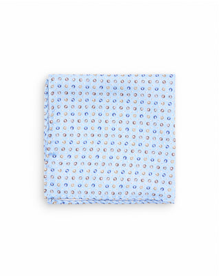 Dion Sky Ring Dot Silk Pocket Square Sky Ring Dot 10092