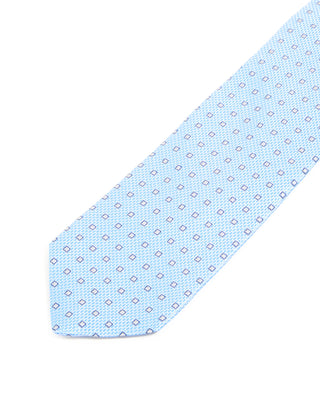 Dion Sky Blue Micro Square Silk Tie Sky Blue Micro Square 2 10278