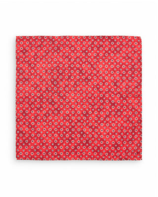 Dion Brick Micro Floral Silk Pocket Square Brick Micro Floral 2 10157