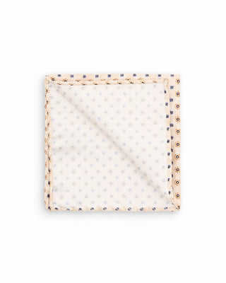 Dion Ivory Micro Floral Silk Pocket Square Ivory Micro Floral 1 10125