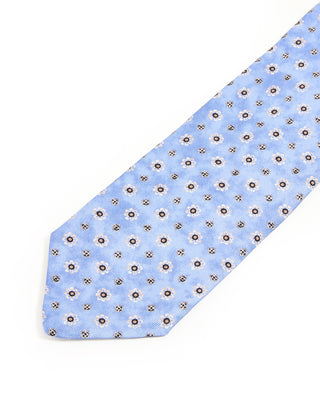 Dion Sky Floral Neat Silk Tie Sky Floral Neat 10265