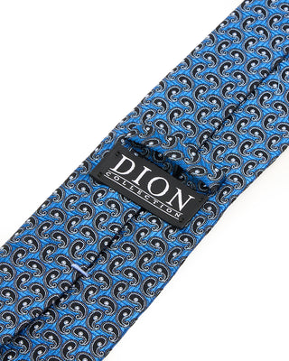 Dion Cobalt Paisley Silk Tie Cobalt Paisley 2 10248