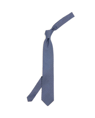 Dion Navy Micro Basketweave Silk Tie Navy Micro Basketweave 10189
