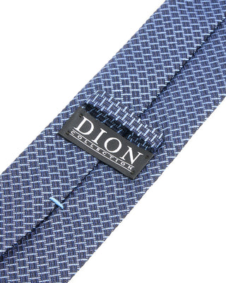 Dion Navy Micro Basketweave Silk Tie Navy Micro Basketweave 2 10275