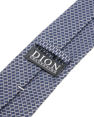 Dion Deep Navy Micro Basketweave Silk Tie Deep Navy Micro Basketweave 1 10271
