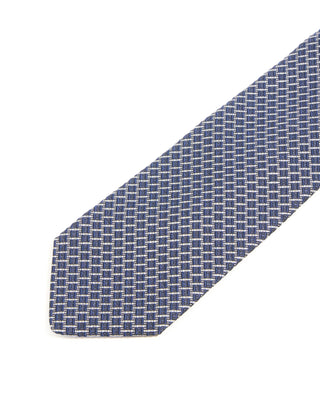Dion Deep Navy Micro Basketweave Silk Tie Deep Navy Micro Basketweave 2 10272