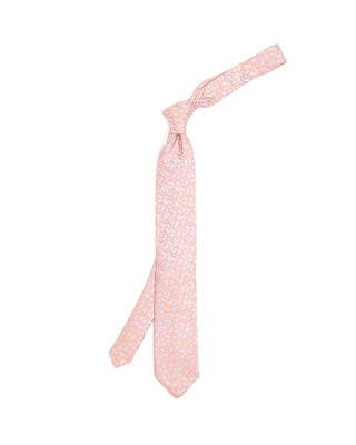 Dion Cascading Daisy Silk Tie Melon 10197