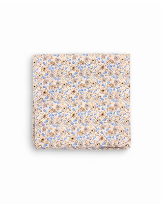 Dion Sand Floral Silk Pocket Square Sand Floral 10108