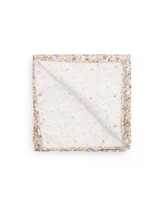 Dion Sand Floral Silk Pocket Square Sand Floral 1 10109