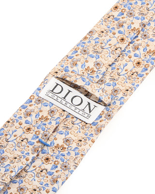 Dion Sand Floral Silk Tie Sand Floral 2 10244