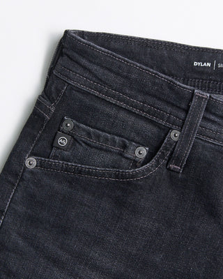 AG Jeans Dylan Throttle Charcoal Washed Denim Jeans Charcoal 861
