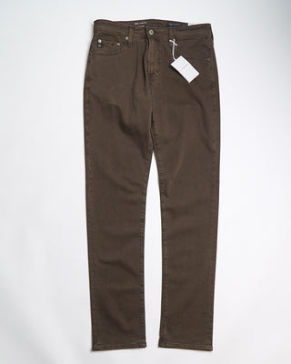 AG Jeans Tellis Deep Woodland Sateen Cotton 5 Pocket Pants Brown 869