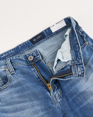 AG Jeans Ventana Graduate Relaxed Fit Denim Jeans Blue 10 1986