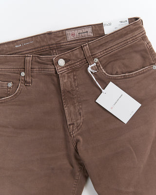 0731i2 AG Jeans Tellis 7 Year Wash Sulfur Berry Brown Jeans Brown 2672 2