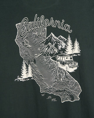 AG Jeans Bryce California Road Trip T Shirt Green 14 10607