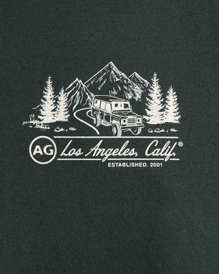AG Jeans Bryce California Road Trip T Shirt Green 7 10603