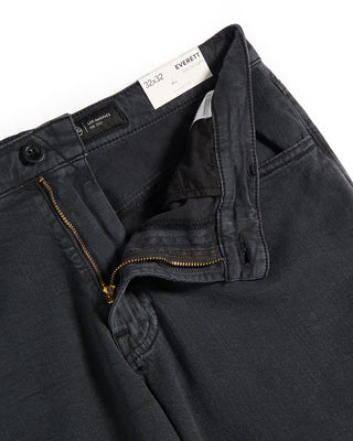 AG Jeans Everett Sulfur Antique Black Cotton  Linen Jeans Anthracite 6 8203