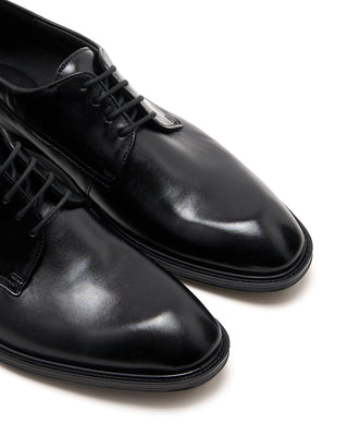 Lloyd Leather Rubber Sole Dress Shoes Black 5 3843