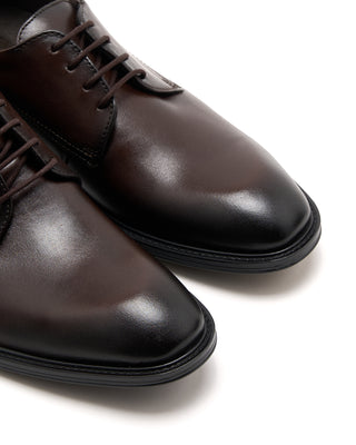 Lloyd Calf Leather Rubber Sole Dress Shoes Brown 3 3790