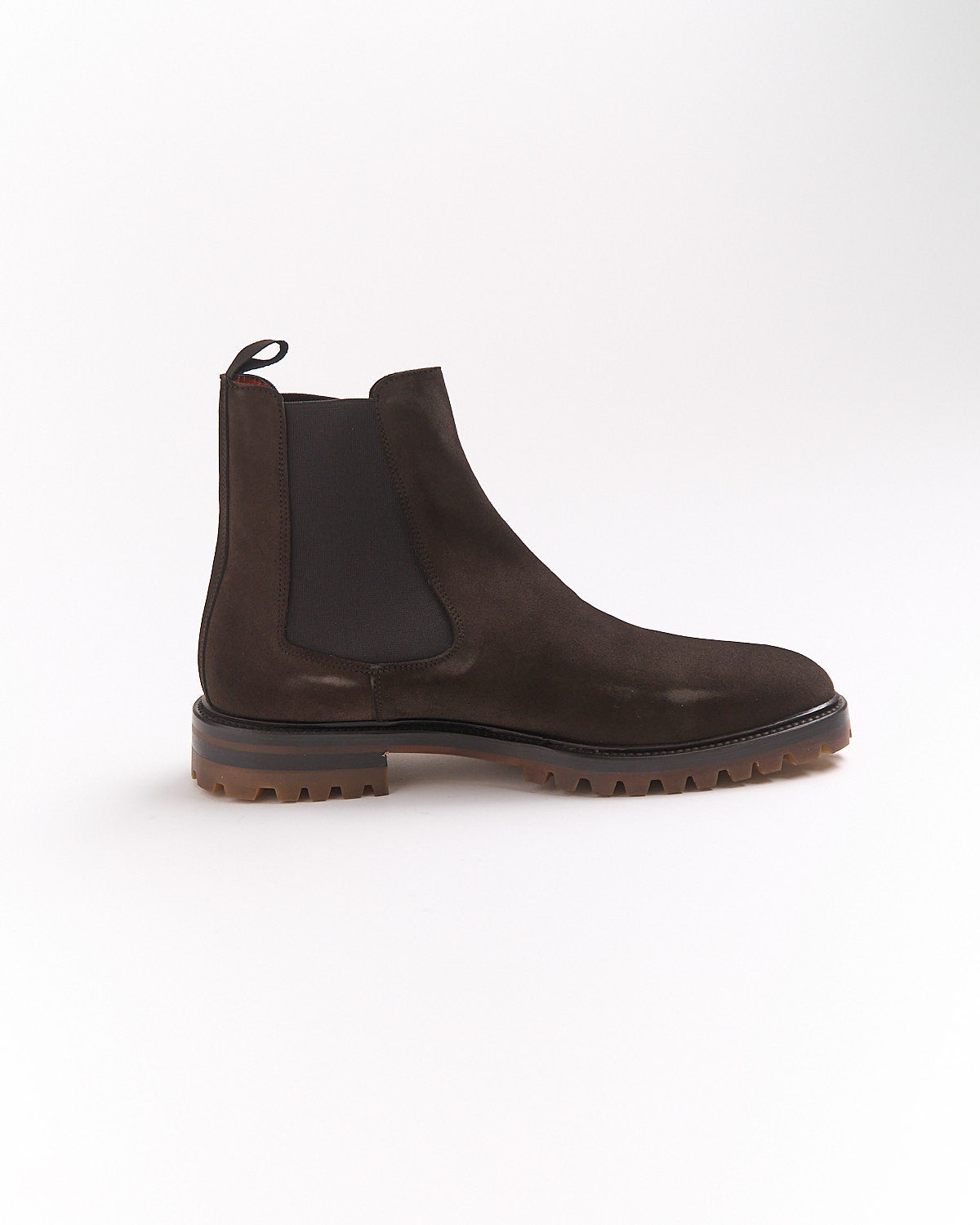 Giulio Moretti St. Mortiz Lug Sole Suede Chelsea Boots blazerformen 42 EU Brown