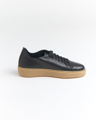 Giulio Moretti Bottalato Gum Sole Soft Leather Sneakers Black 2083