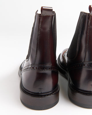 Giulio Moretti Leather  Suede Wingtip Boots Bordeaux 2020