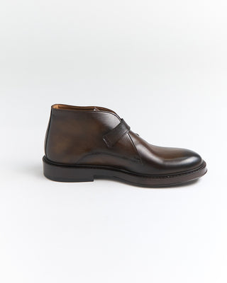 Giulio Moretti Monk Strap Leather Chukkas Cognac 2039